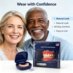 Full-Mouth Silicone Denture Set for Natural Smile