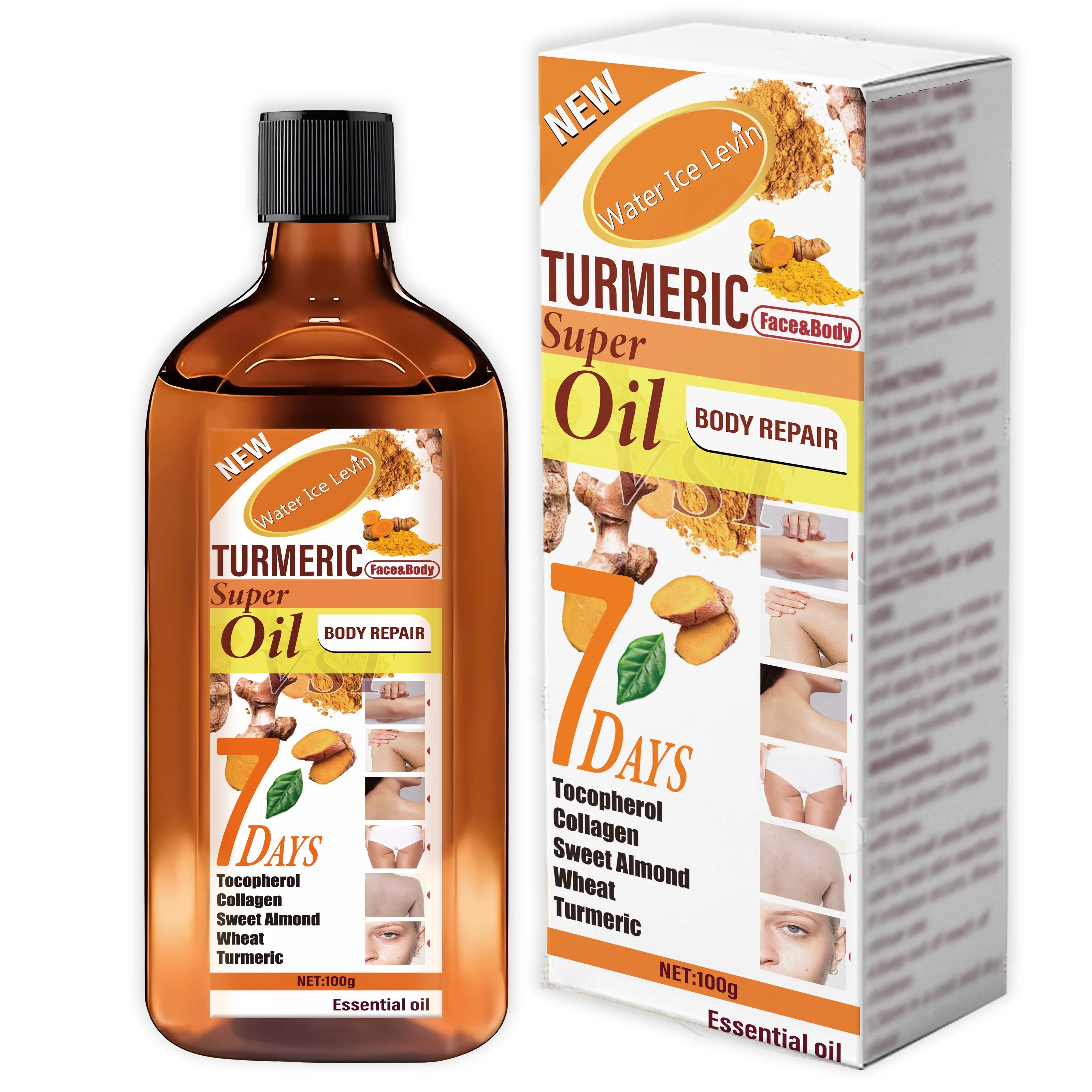 Turmeric Essential Oil Body Repair Skin Care Massage Oil 100g - 12