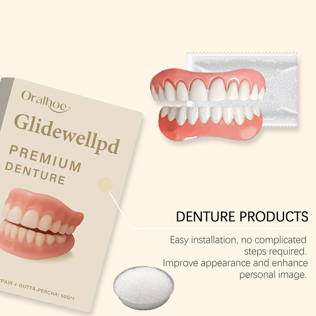 Temporary Silicone Denture Set for Smile Restoration