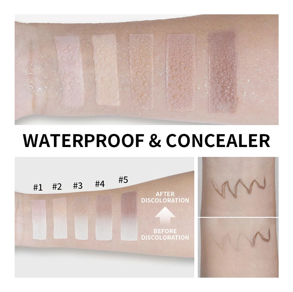 Color-Adapting Foundation Stick with Built-in Blending Brush