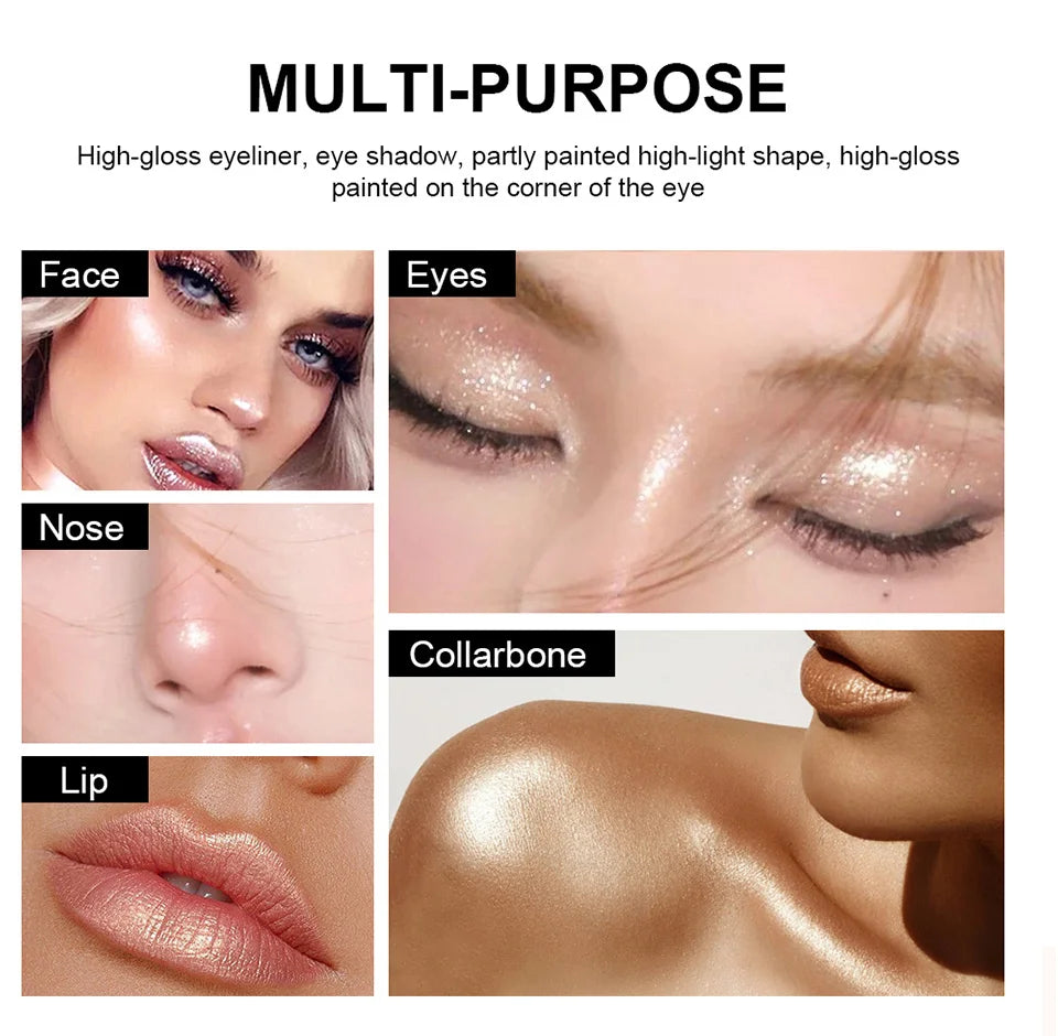 Shimmer Eyeshadow Stick Waterproof Eye Brightener - 10