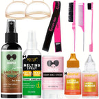 Goiple 8 Piece Lace Wig Adhesive Kit Melting Spray and Styling Tools
