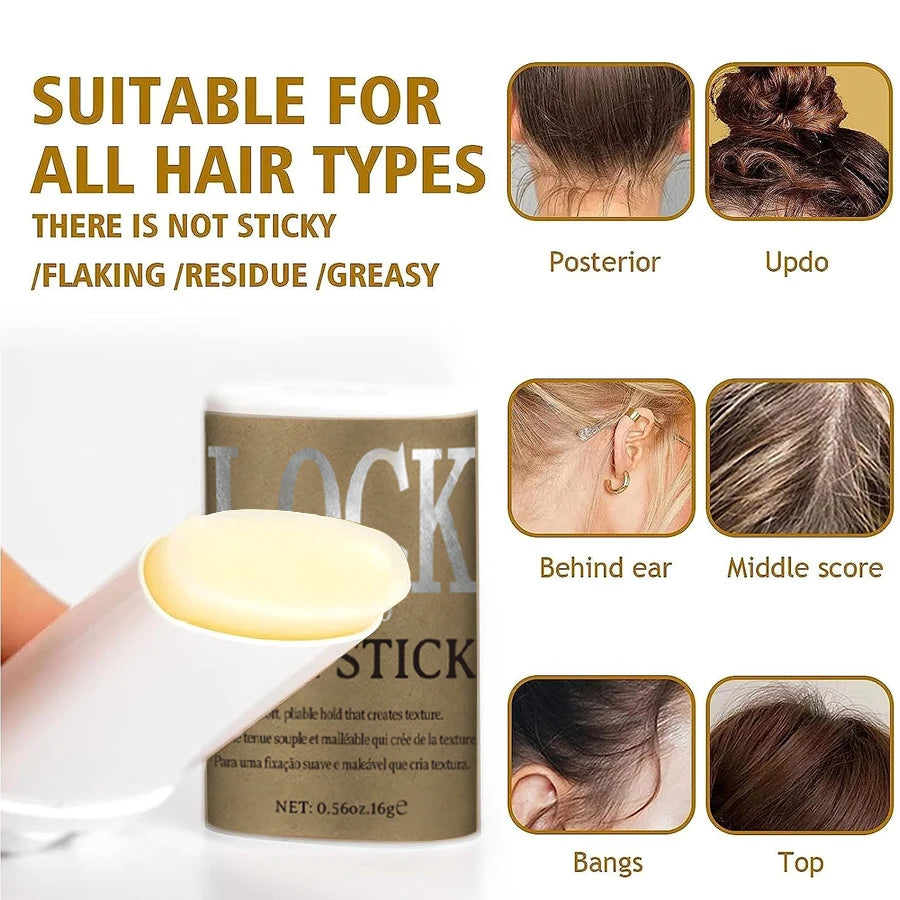 Portable Hair Wax Stick for Frizz Control and Edge Styling