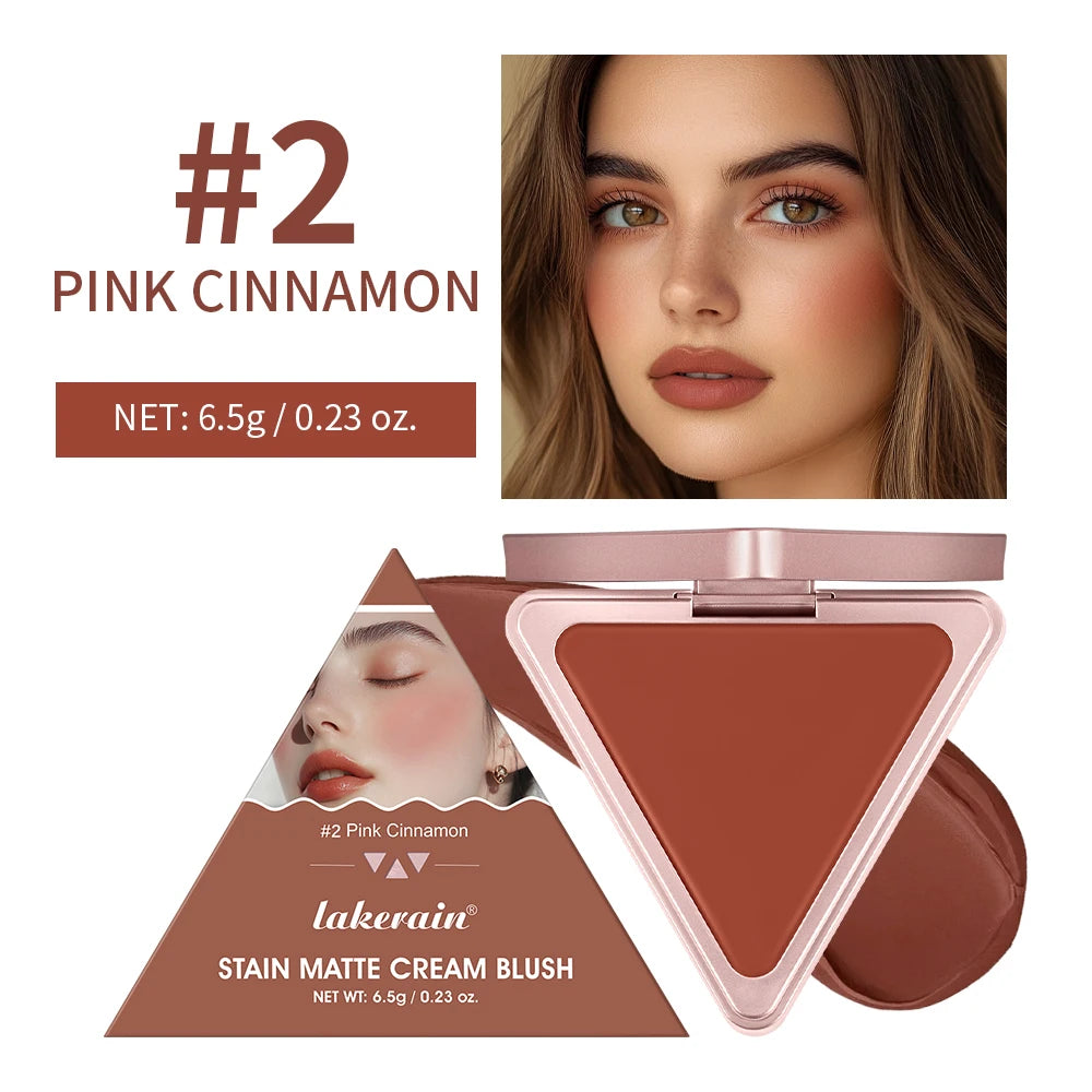 Long-Lasting Matte Satin Cream Blush for Natural Cheek Color