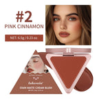 Long-Lasting Matte Satin Cream Blush for Natural Cheek Color