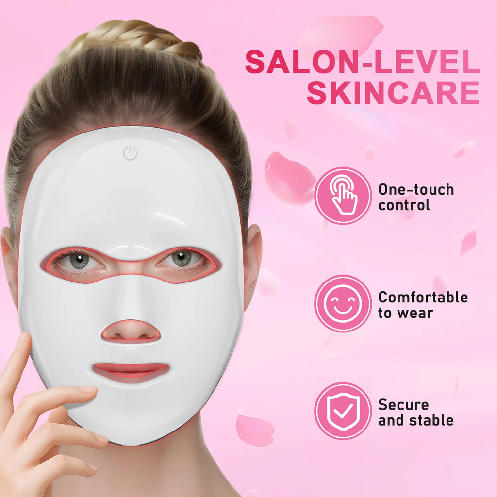 7-Color LED Photon Facial Mask for Skin Rejuvenation