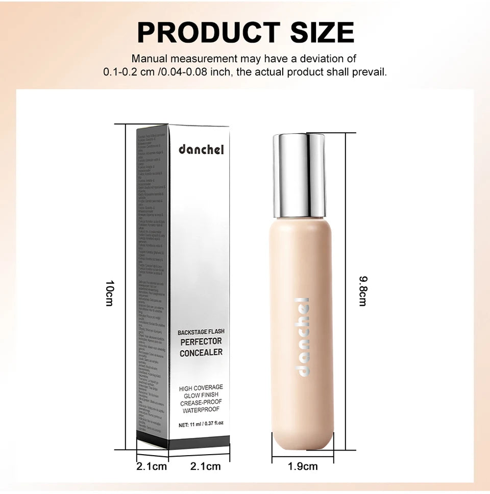 Full Coverage Waterproof Liquid Concealer for Dark Circles and Blemishes - 16