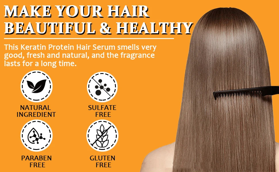 Goiple 4 in 1 Keratin Hair Serum Moisturizing Frizz Control Treatment - 10