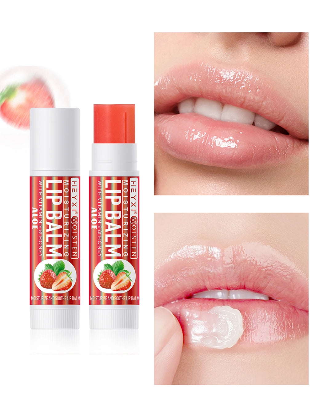 6pcs Fruit Flavor Moisturizing Lip Balm Set Assorted Berry Lip Care