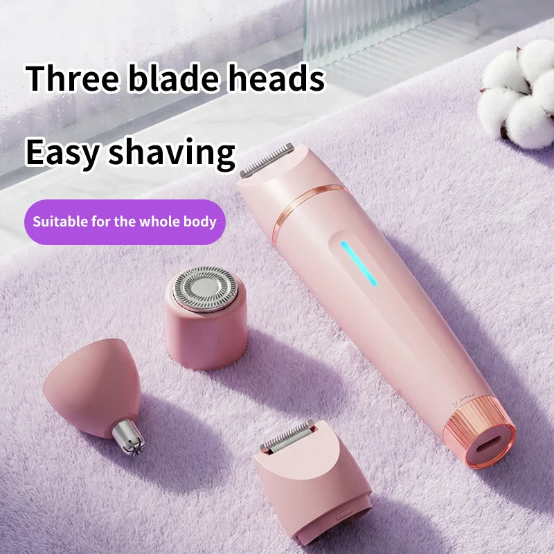 3-in-1 Waterproof Electric Hair Trimmer for Women - 2