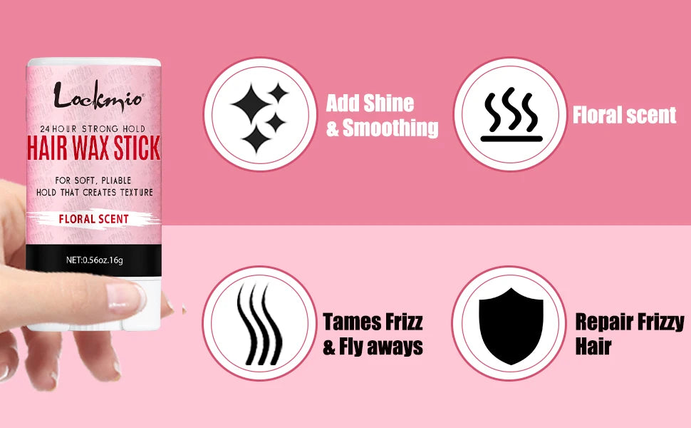 Floral Scent Hair Wax Stick for Smoothing Frizz and Flyaways 16g - 12