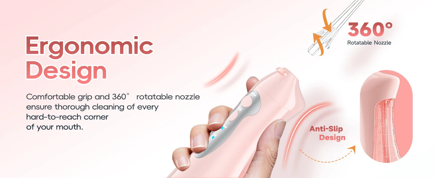 Portable Rechargeable Oral Irrigator Water Flosser for Teeth - 9