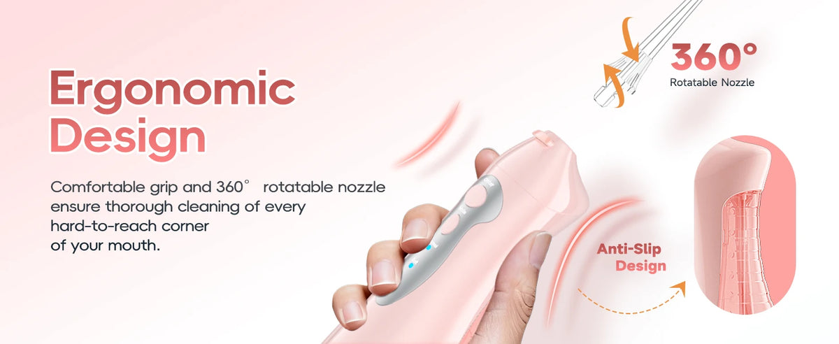Portable Rechargeable Oral Irrigator Water Flosser for Teeth