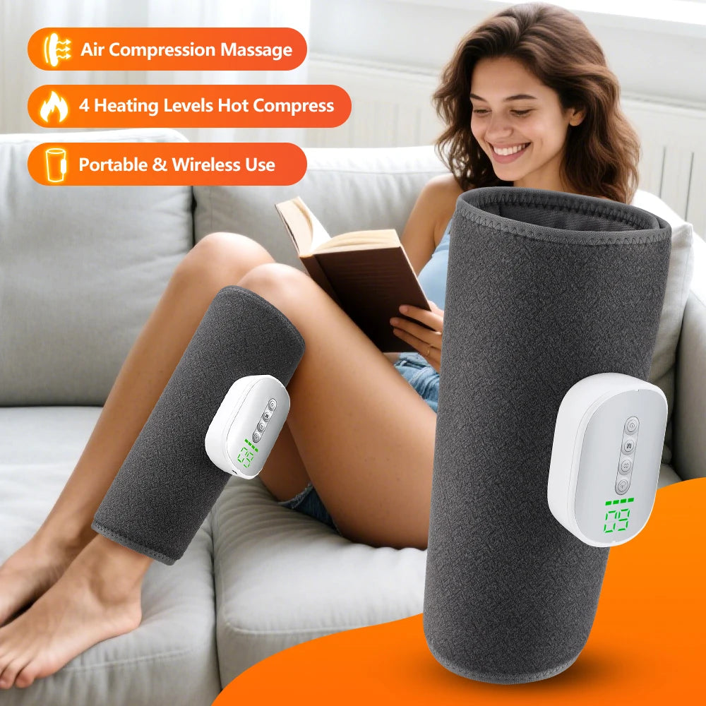 Cordless Heated Leg Massager with Air Compression - 7