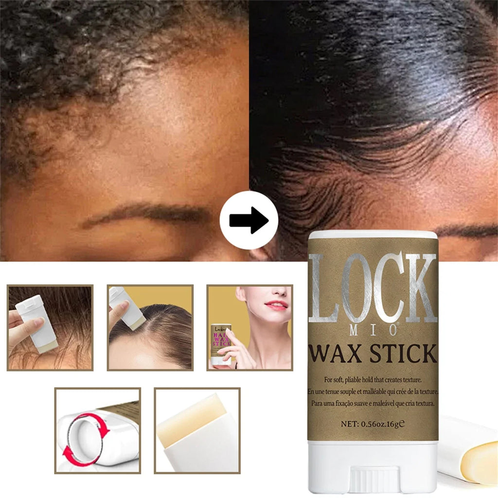 LOCKMIO Hair Wax Stick Frizz Control Pomade for Sleek Styling