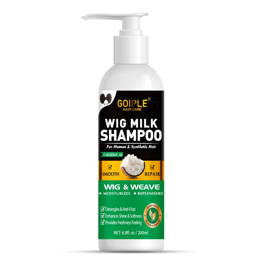 Goiple Coconut Oil Wig Milk Shampoo Hair Care and Repair Cleanser - 10