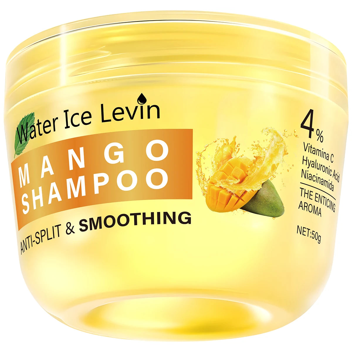 Water Ice Levin Mango Hyaluronic Acid Shampoo for Frizz Control