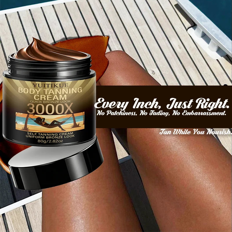 YUITIKUE 3000X Body Tanning Cream Self Tanner Bronzer 80g