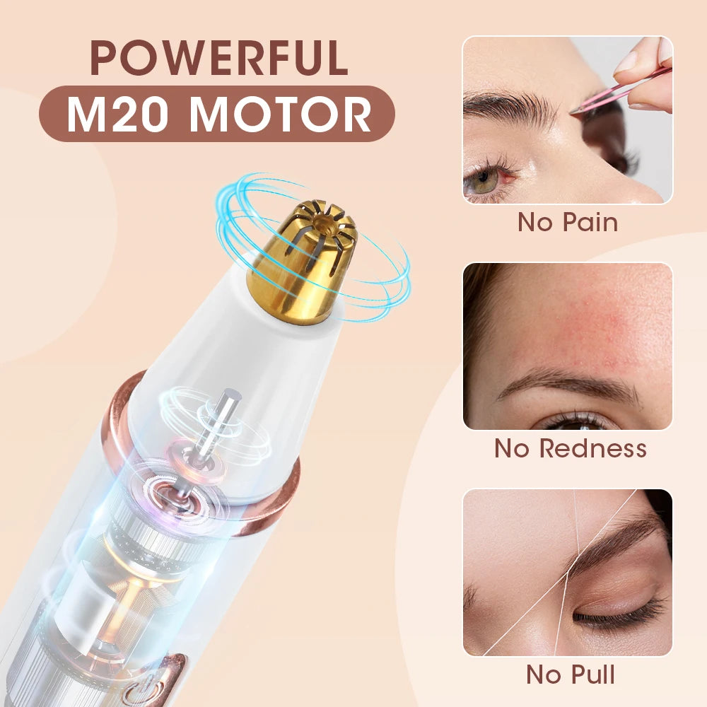2-in-1 Rechargeable Eyebrow and Nose Hair Trimmer - 9