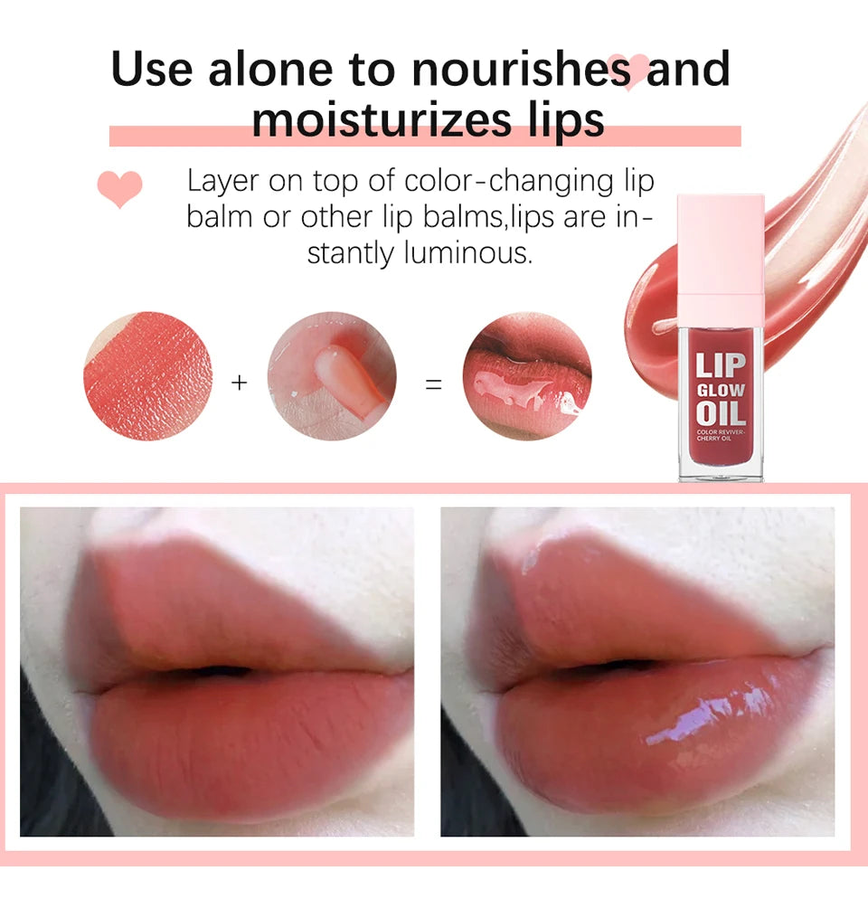 Hydrating Lip Glow Oil for Nourished and Shiny Lips - 10