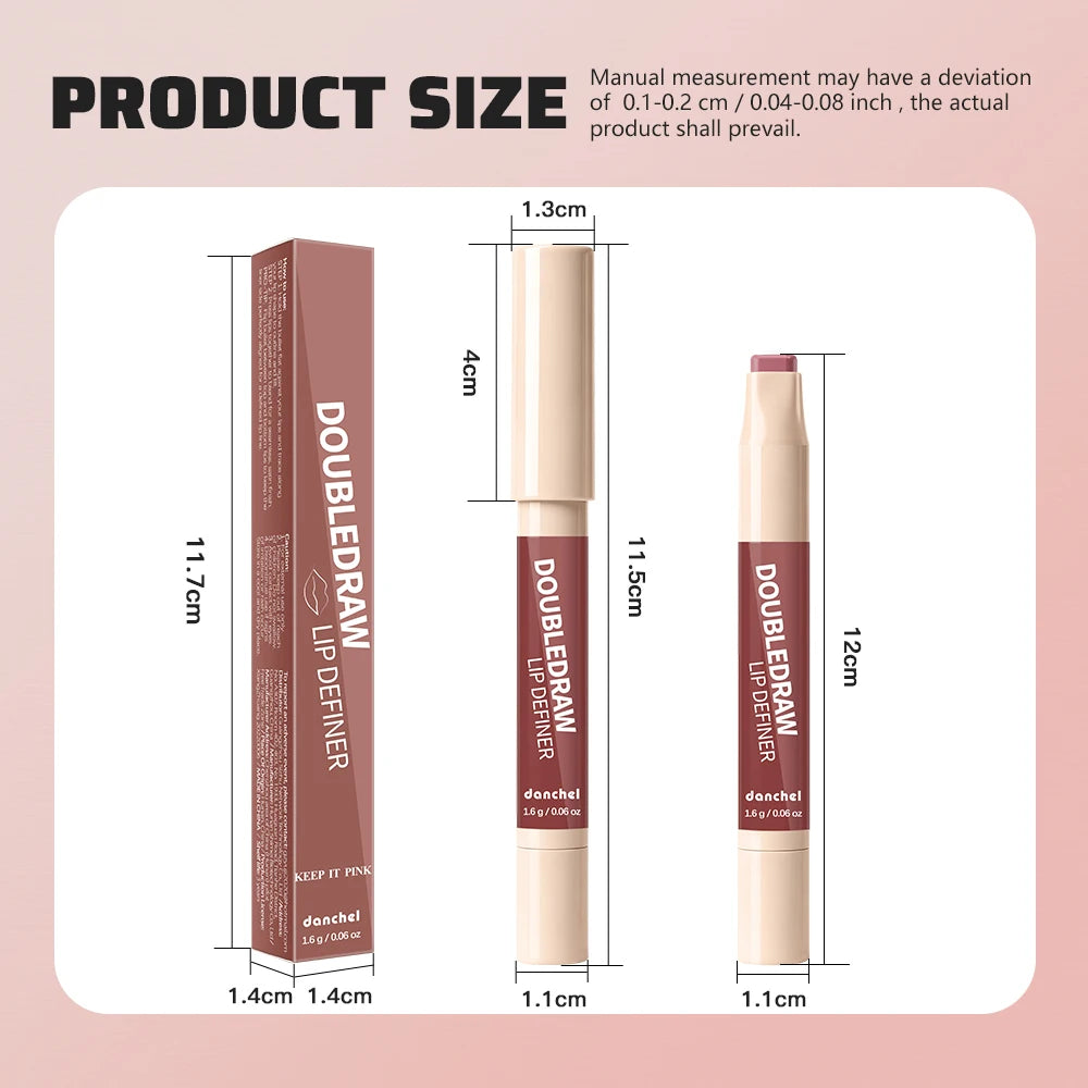2-in-1 Lip Liner and Matte Lipstick for Long-Lasting Wear - 15