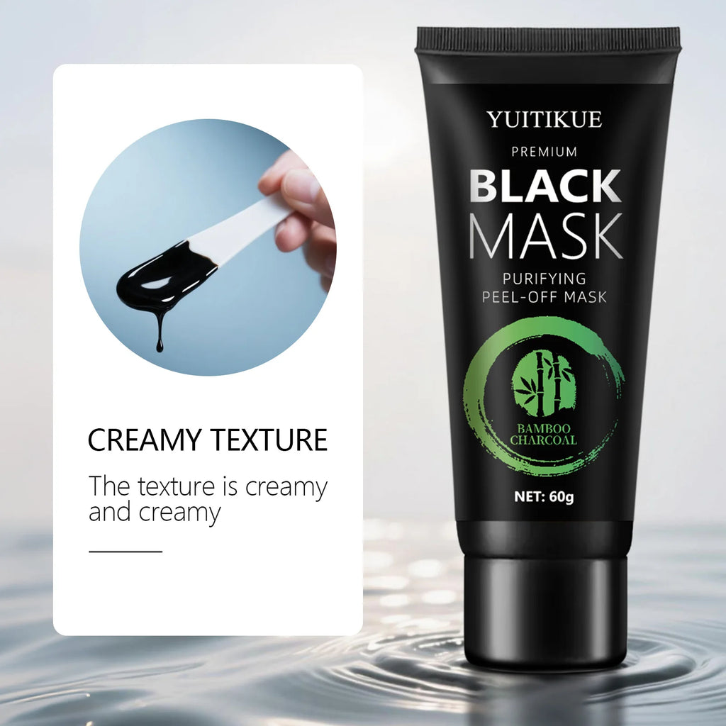YUITIKUE Bamboo Charcoal Black Mask Deep Cleansing Peel Off Facial Mask