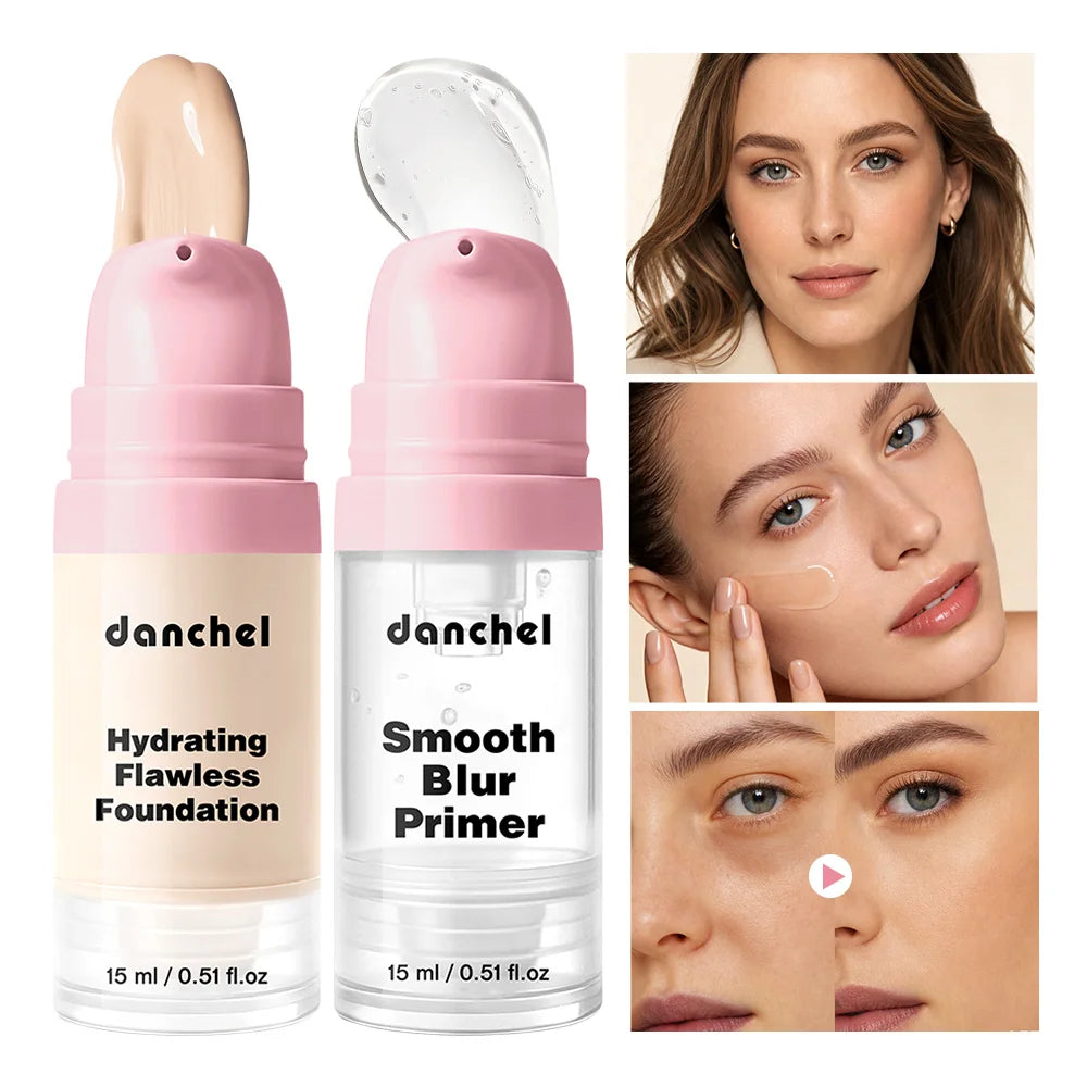 Hydrating Foundation and Pore Smoothing Primer Makeup Set