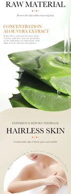 Pain-Free Aloe Vera Hair Removal Cream for Sensitive Skin