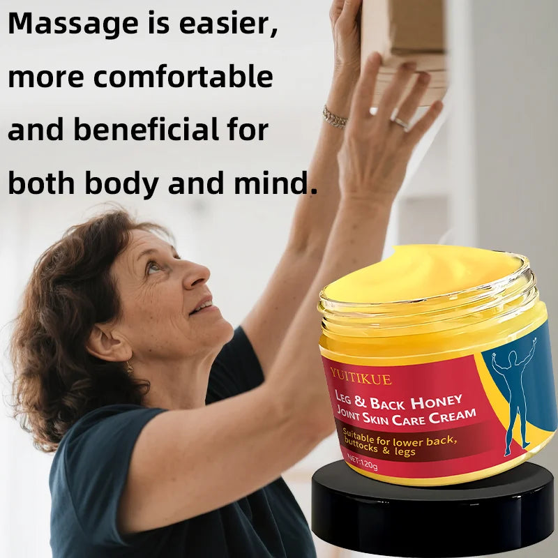 YUITIKUE Honey Joint Massage Cream for Leg and Back Care 120g