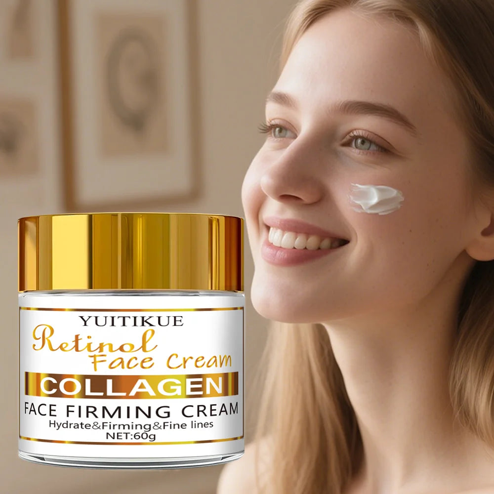 YUITIKUE Retinol Collagen Face Cream Anti Aging Firming Moisturizer 60g
