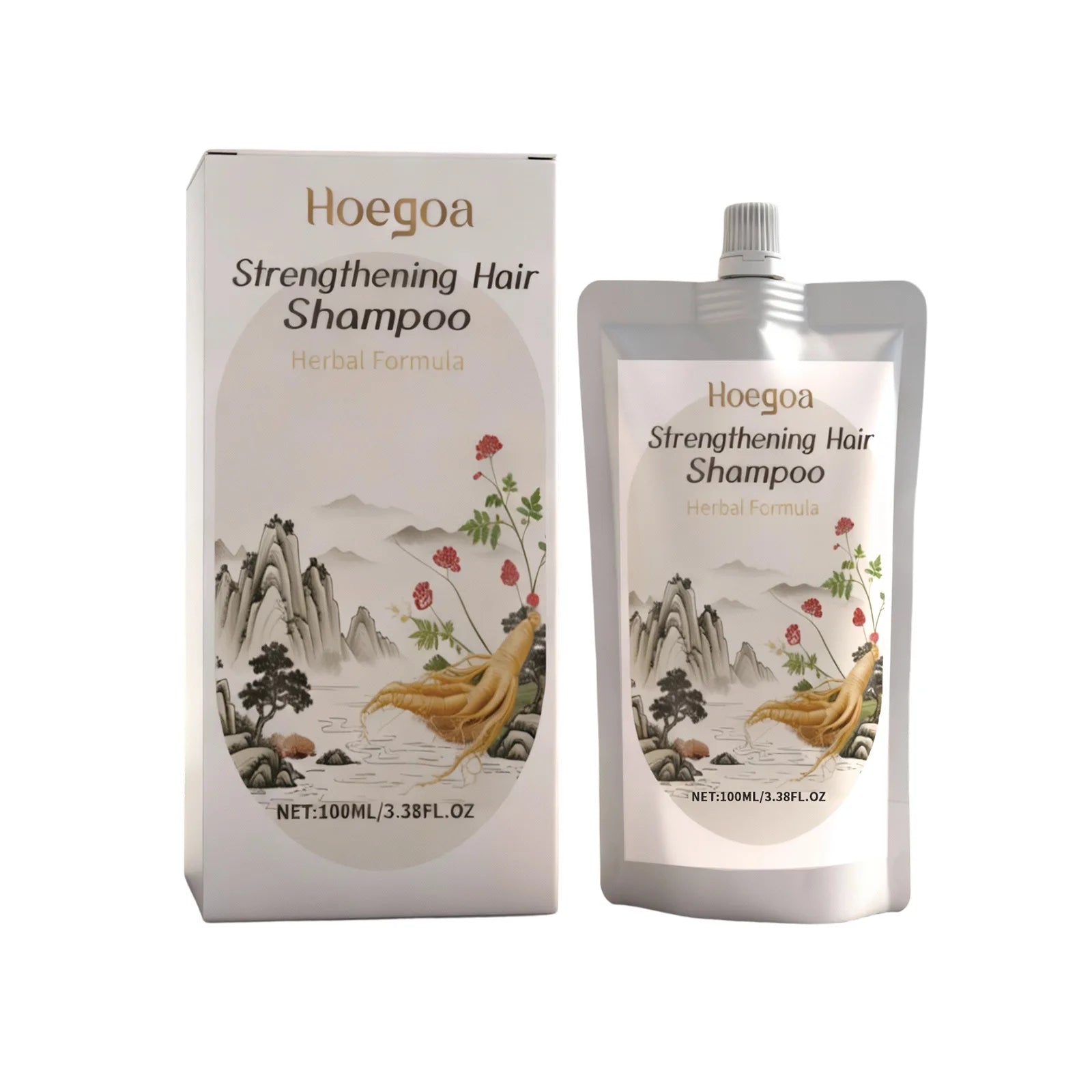Herbal Strengthening Hair Shampoo for Anti Hair Loss and Repair 100ml