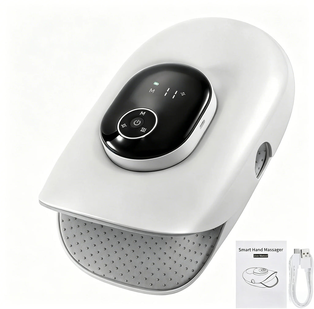 Cordless Hand and Finger Massager with Heat and Compression