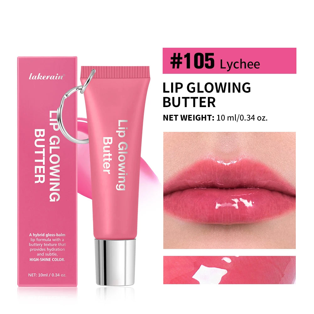Hydrating Lip Gloss with Keychain for On-the-Go Shine - 24