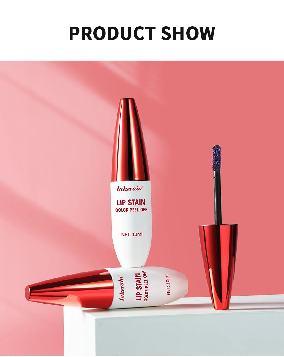 Waterproof Peel-Off Lip Stain for Long-Lasting Matte Color