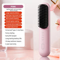 Cordless Ionic Hair Straightening Brush for Fast Styling