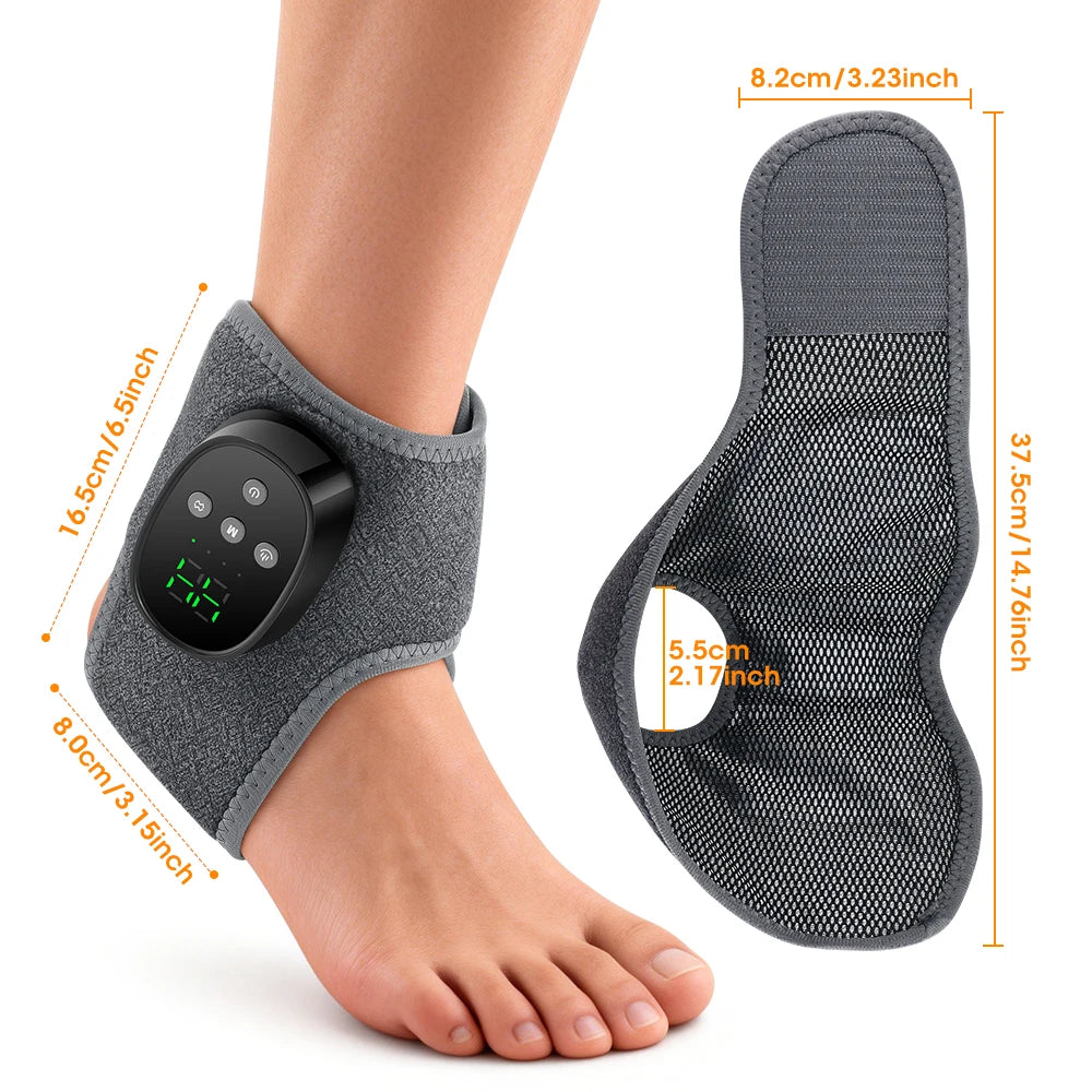 Heated Ankle Massager with Vibration Therapy - 17