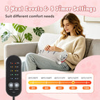Cute Cat Heated Plush Pillow for Period Cramps and Back Pain