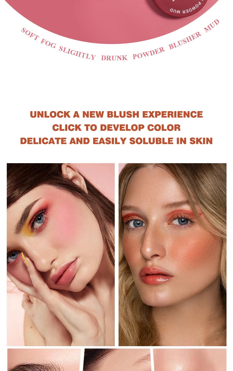 Waterproof Powder Blusher Natural Long Lasting Face Blush