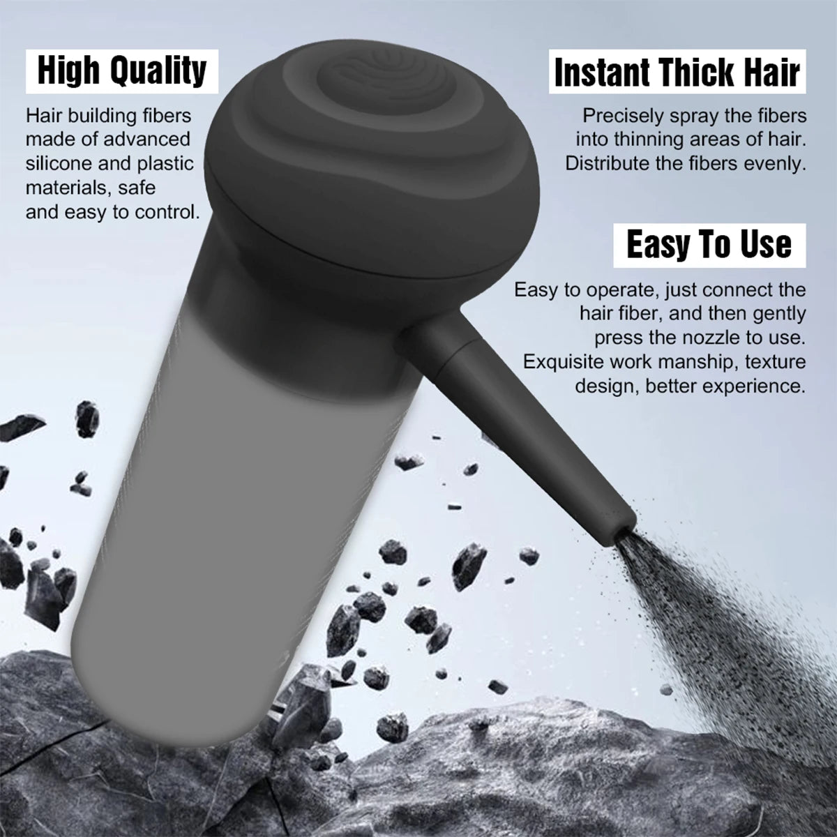 Electric Hair Fiber Applicator Pump Spray Nozzle for Hair Loss
