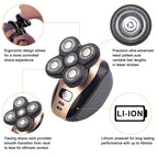 5 in 1 Electric Rotary Shaver Waterproof Beard Trimmer and Grooming Kit
