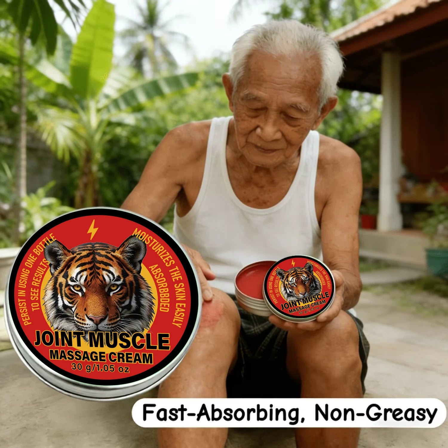 Joint Muscle Massage Cream Soothing Balm for Body Relief 30g - 9