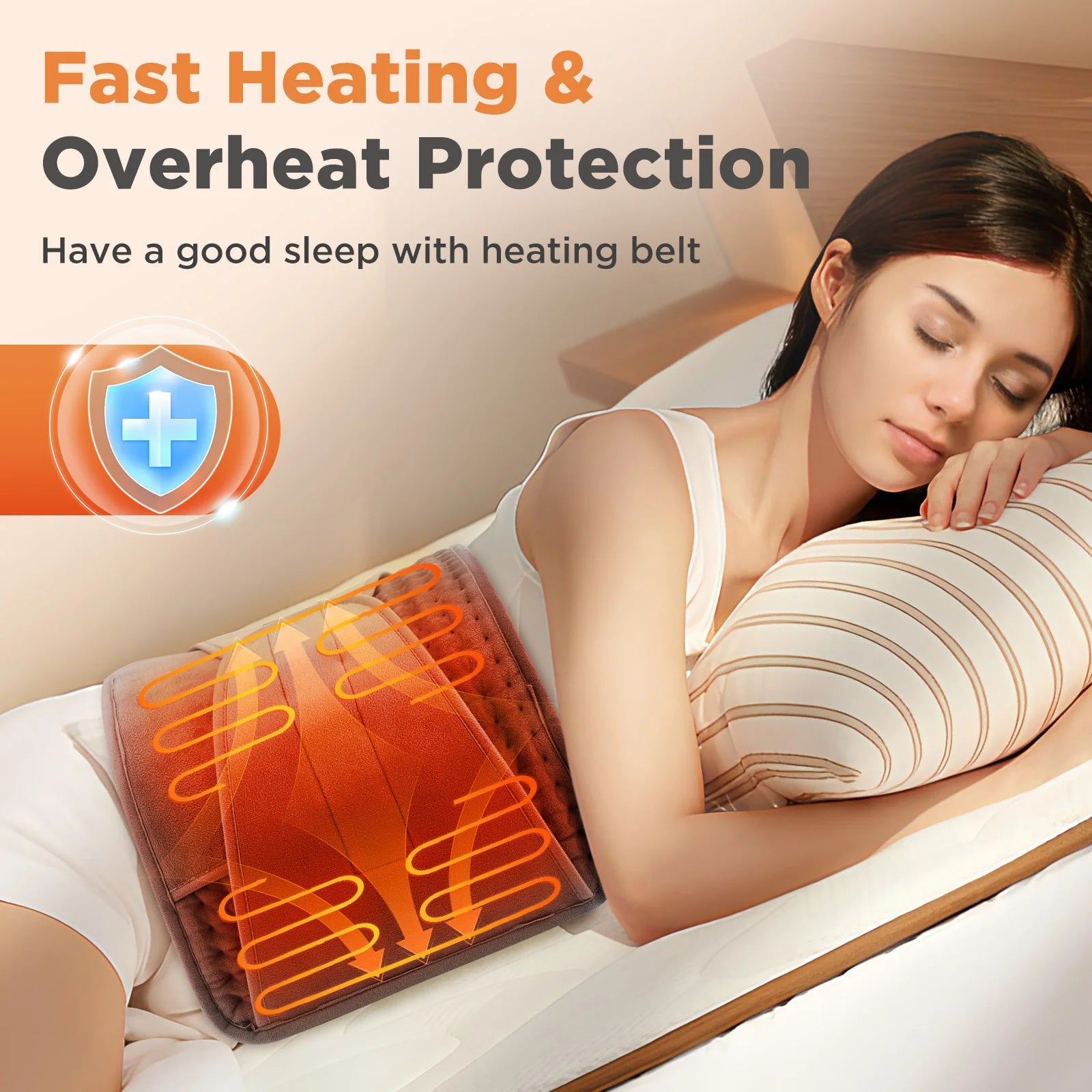 Electric Heated Waist Wrap with Hand Pockets - 10