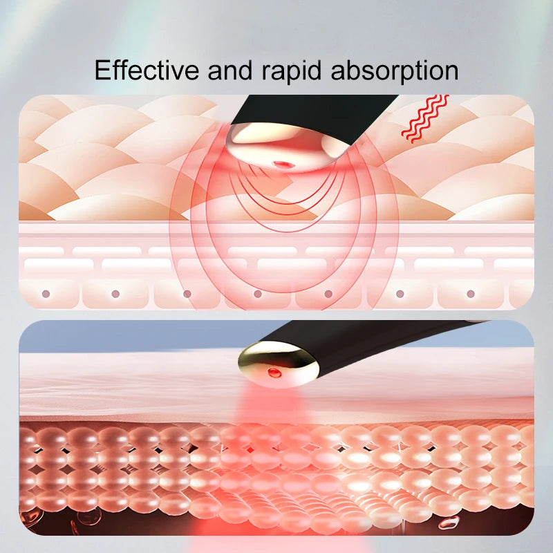3-in-1 Heated Eye and Face Rejuvenation Massaging Wand - 4