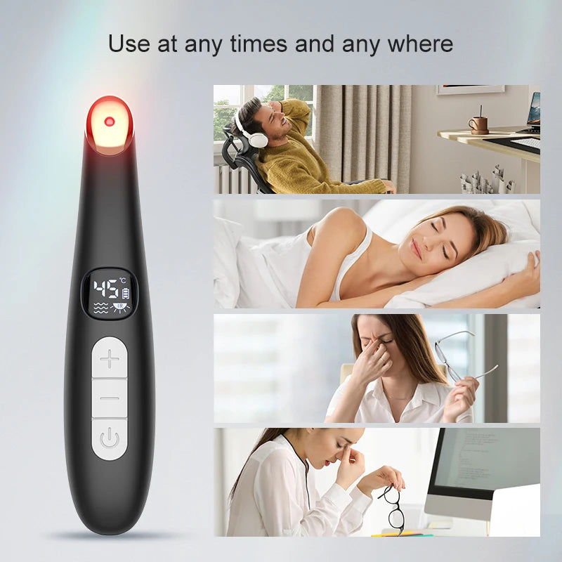 3-in-1 Heated Eye and Face Rejuvenation Massaging Wand - 6