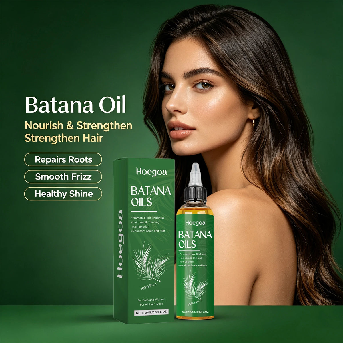 Pure Batana Oil for Hair Growth and Scalp Nourishment