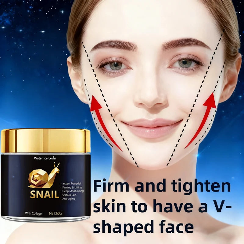 Snail Mucin Moisturizing Cream with Collagen for Radiant Anti Aging Skin