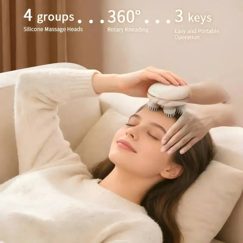 Cordless Waterproof Scalp and Body Massage Device