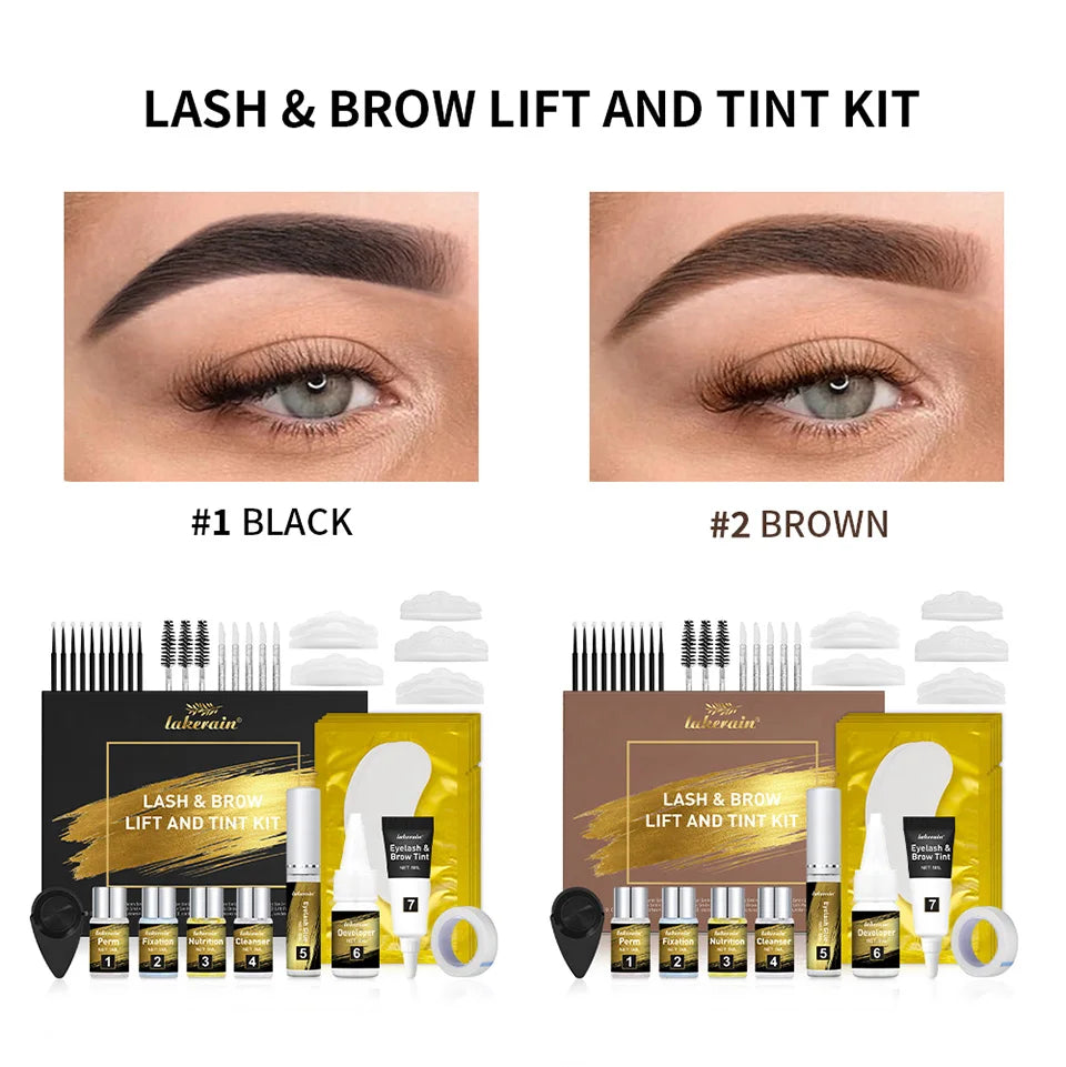 Professional Lash Lift and Brow Tinting Kit for Salon and Home Use - 8
