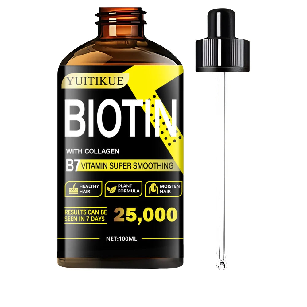 Biotin Hair Oil with Collagen 100ml Vitamin B7 Moisturizing Treatment - 13
