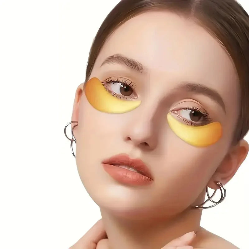 24K Gold Eye Mask Anti Aging Collagen Patches for Dark Circles and Bags - 3